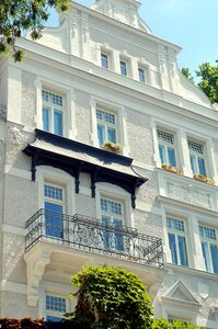 White villa balcony
