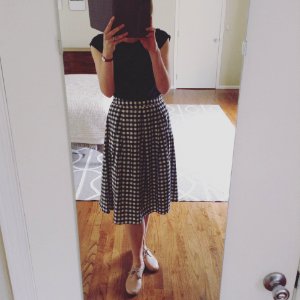 gingham skirt photo