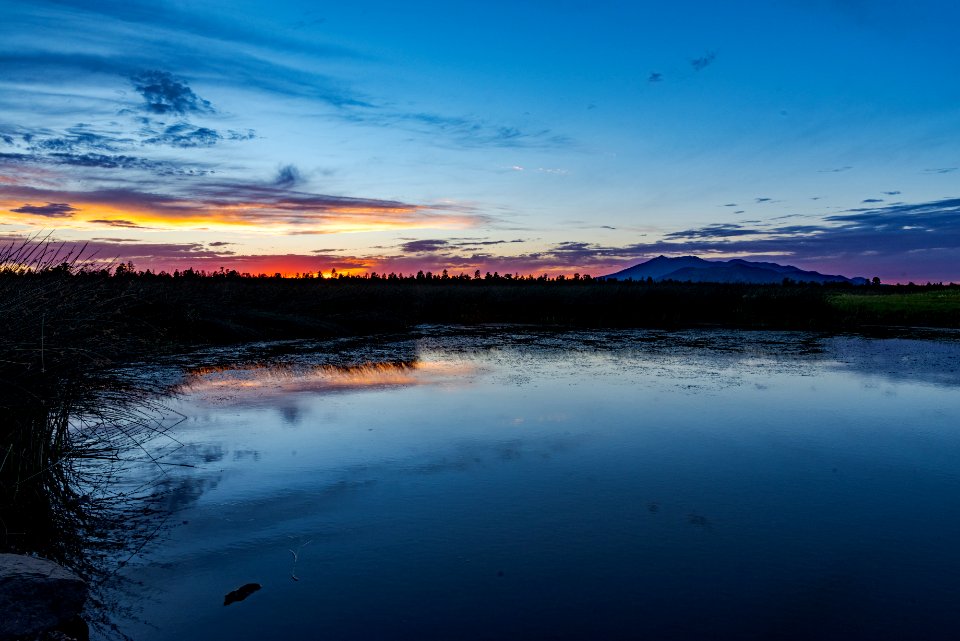 Sunset over Marshall Lake