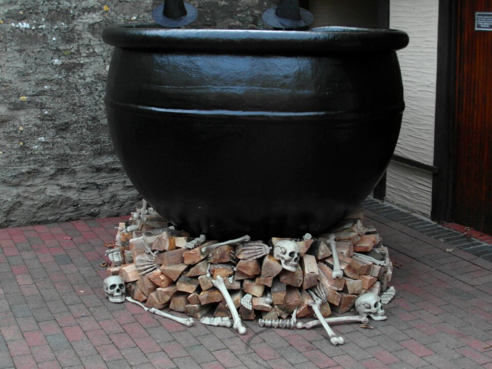 Cauldron halloween witch