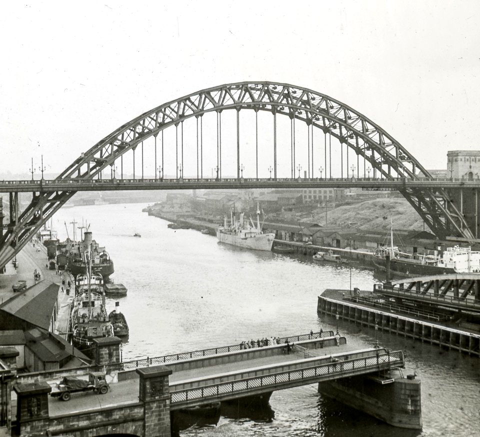 F. Parker Glass Plate - King George V Bridge, Newcastle-on-Tyne