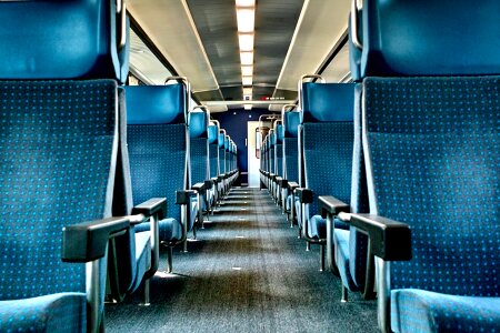 Empty train transport travel photo