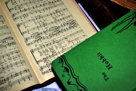 Looking through time. - Some very old books.