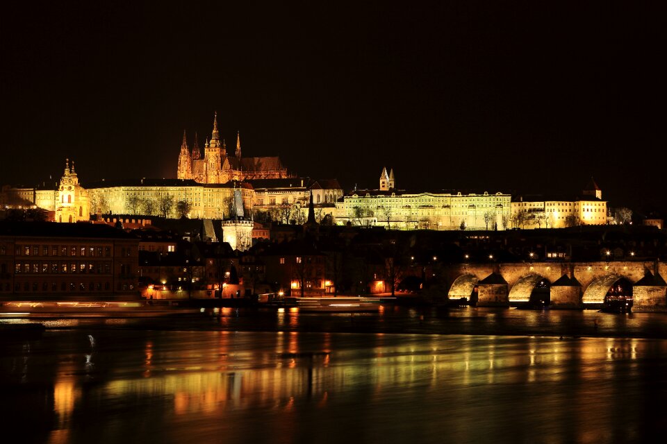Castle lights city