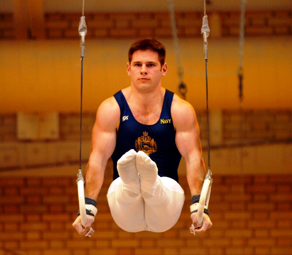Rings exercise pose