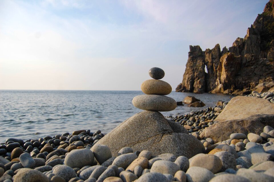 Sea beach pebbles