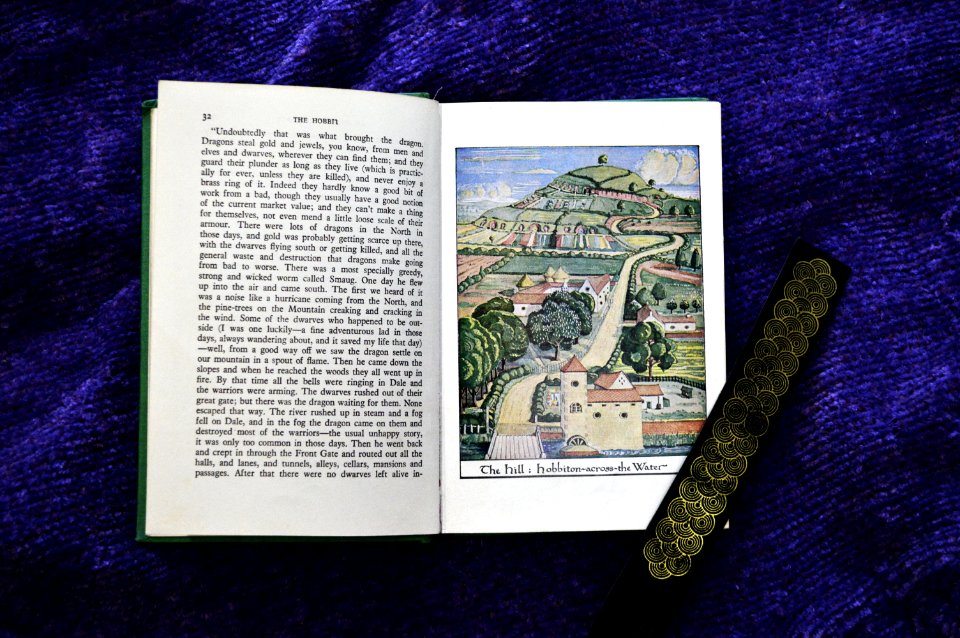 Looking through time. - Some very old books.