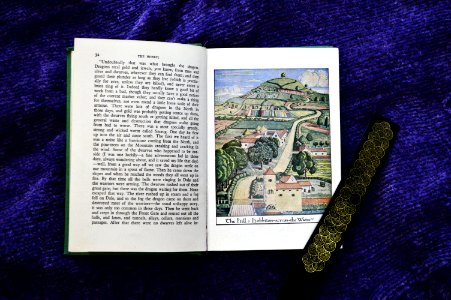 Looking through time. - Some very old books.