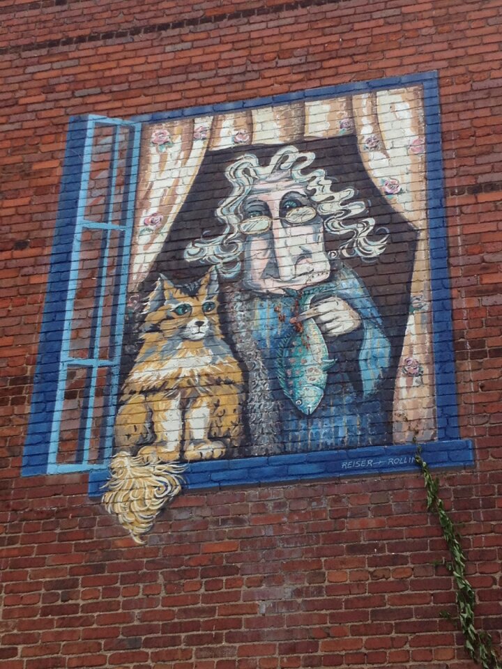 Building exterior mural