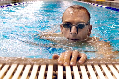 Training goggles man photo