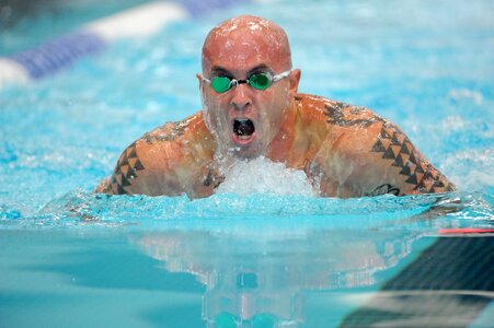 Pool water goggles photo