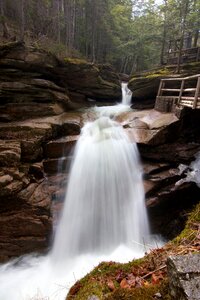 Waterfall flow motion photo
