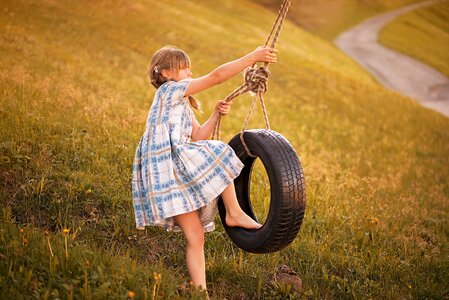 Girl play rock