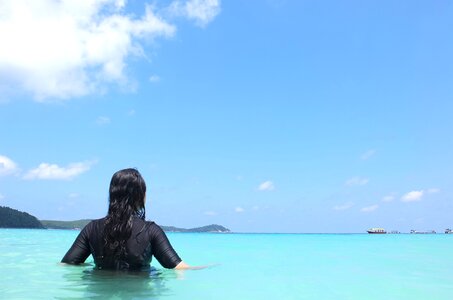 Sky summer island
