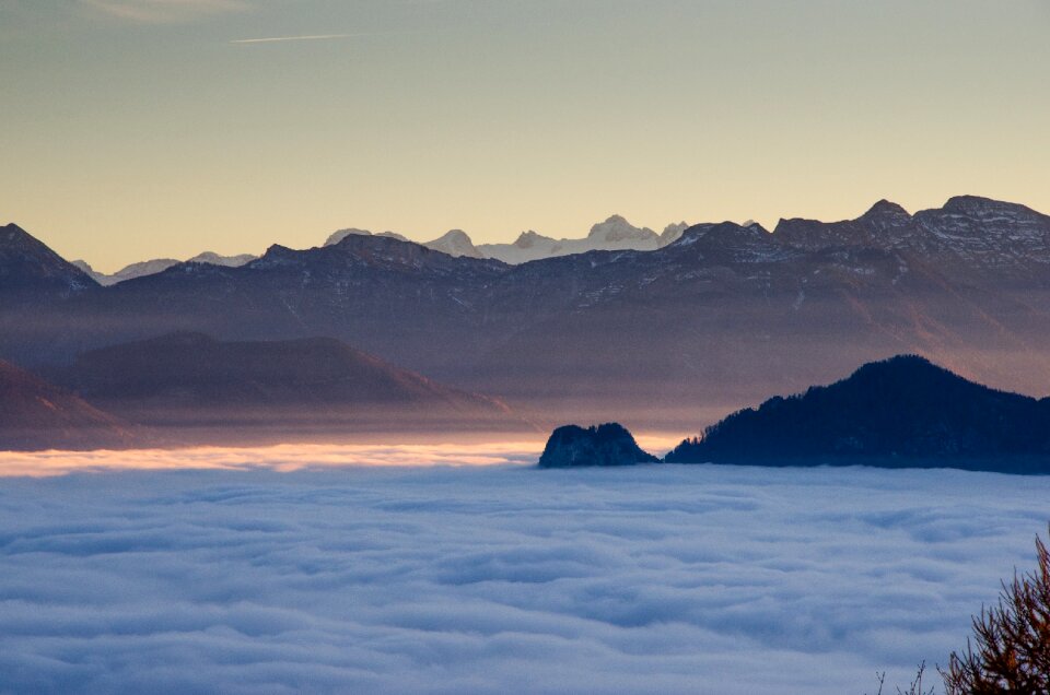 Peak scenery mountain