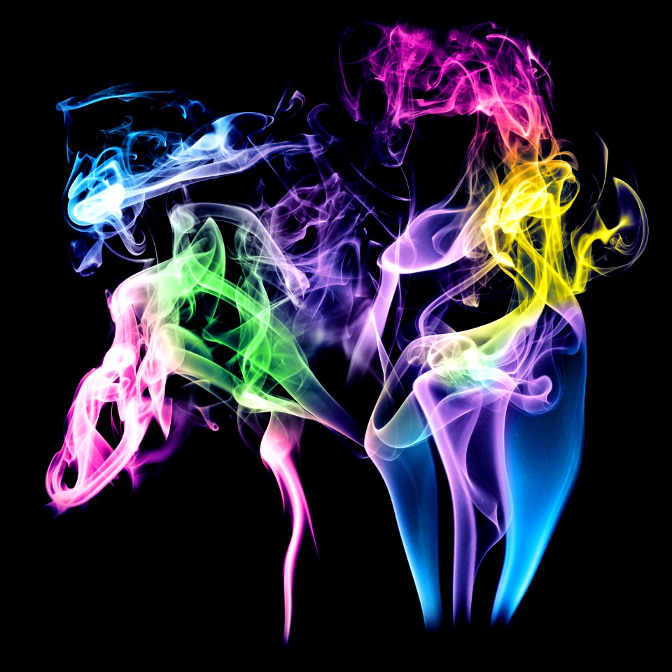 Free Abstract Colorful Rainbow Fire Flames