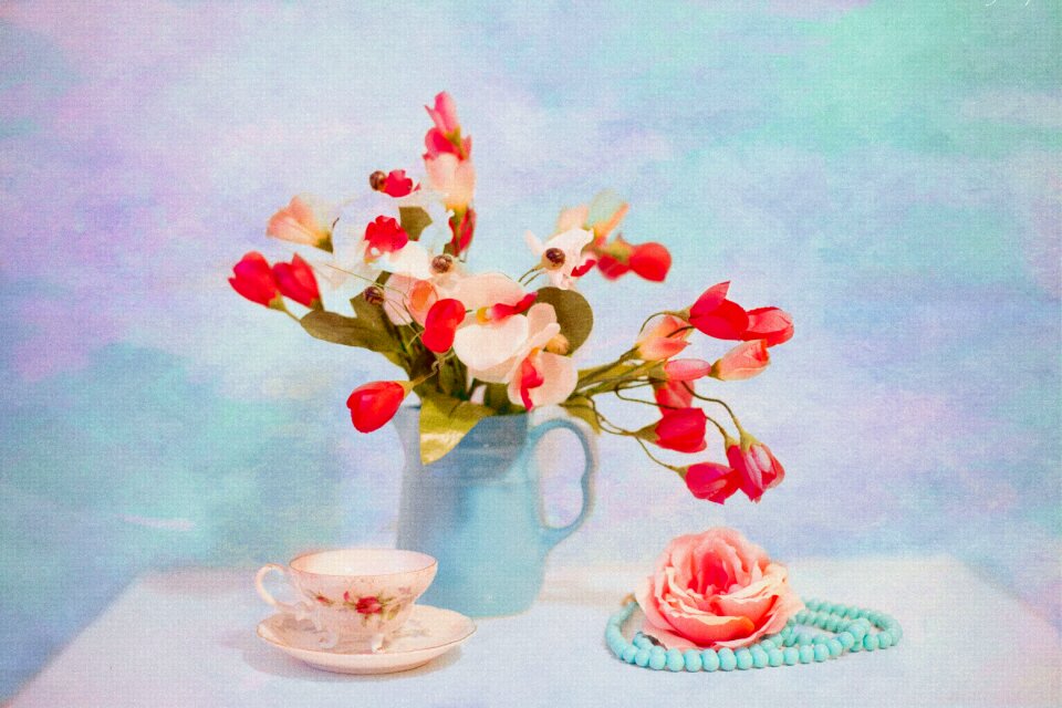 Floral bouquet pink