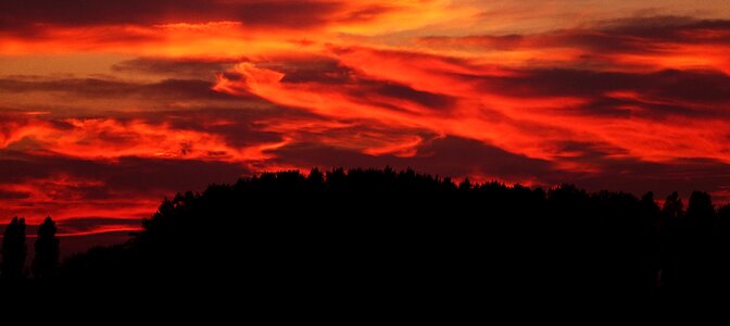 Red horizon summer