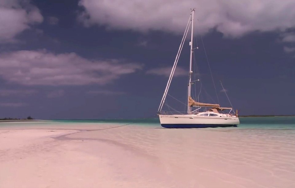 Landing on the beach