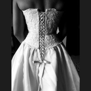 Bride white fashion photo