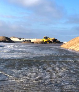 Dune breach at north end of Rodanthe - April 2020