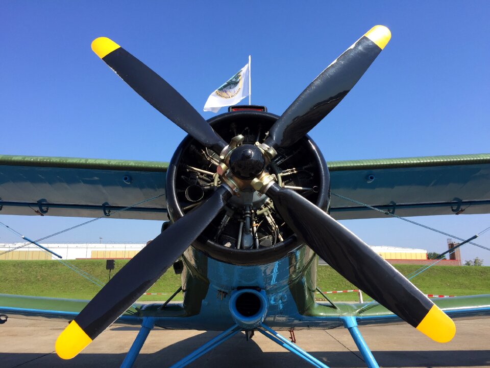 Propeller plane engine motor
