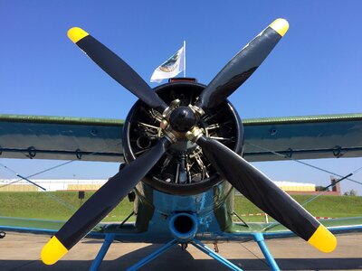 Propeller plane engine motor