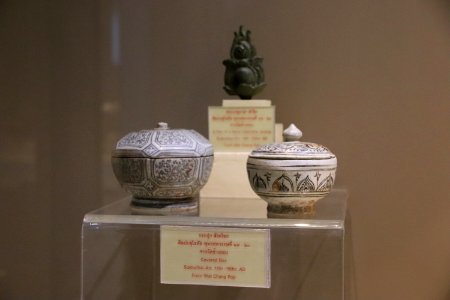 Porcelain Boxes, 14th-15th Cent., Ramkhamhaeng Museum, Sukhothai