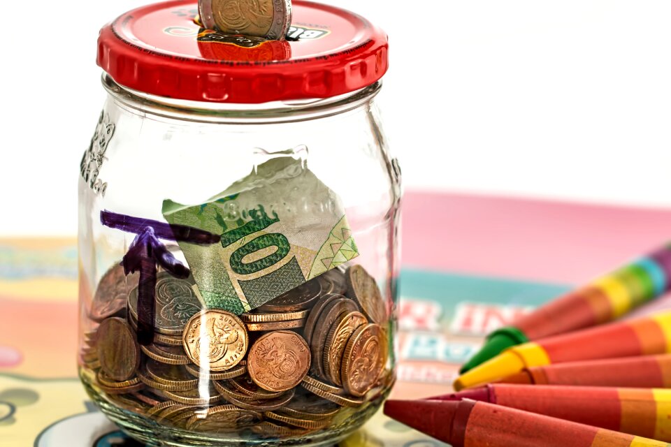 Cash penny bank money box