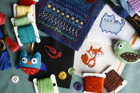 Sew craft thread photo