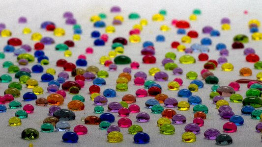 Water droplets colorful water repellent