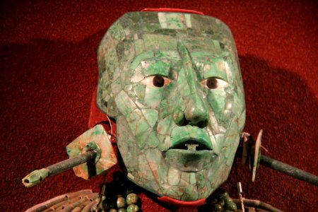Maya Jade Mask & Burial Artifacts of Kinich Hanab Pakal, Ruler of Palenque, 615-683 AD