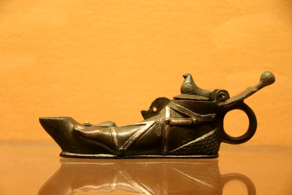 Bronze Oil Lamp from Pompeii