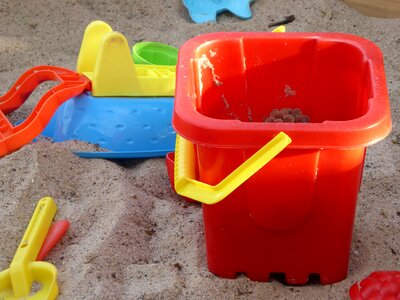 Sand sand bucket bucket photo