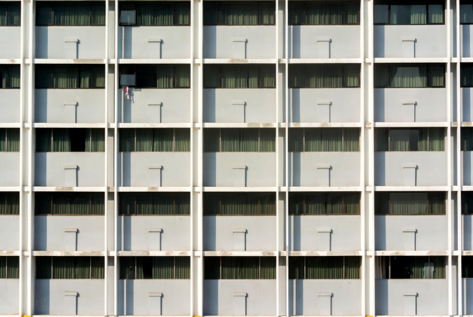Bangkok apartment building facade photo