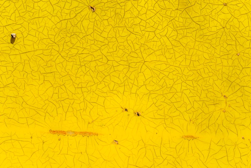 Yellow paint and cracks