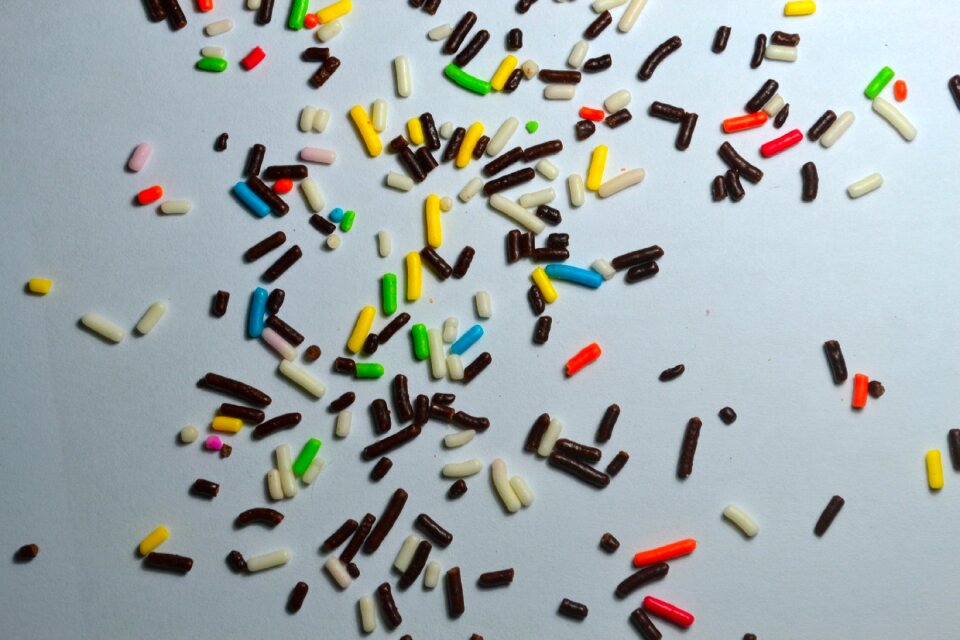 Colorful sweet food