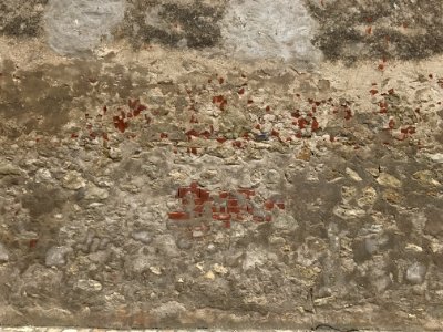 Old brick wall with plaster 01
