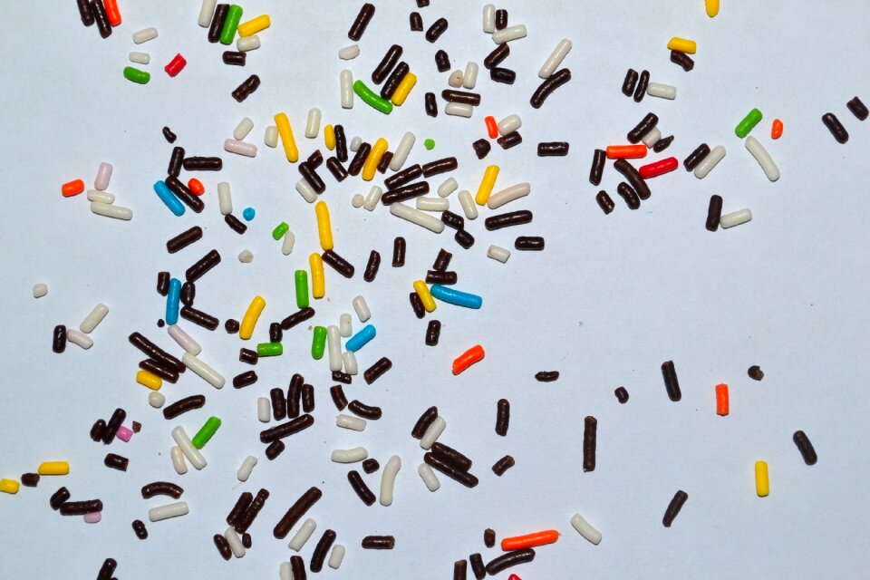 Colorful sweet food