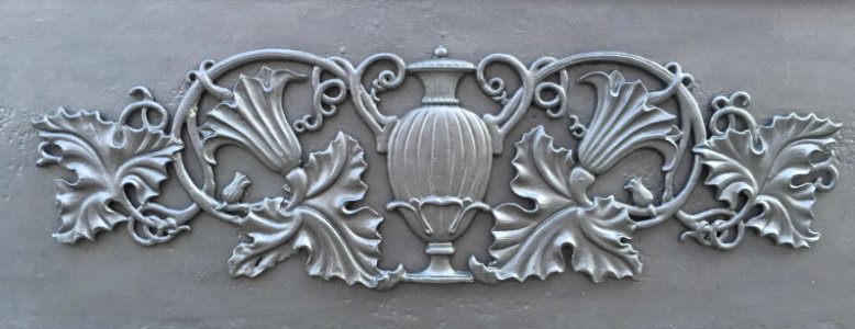 Sculpted vase detail of fountain