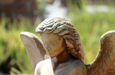 Stone figure cemetery
