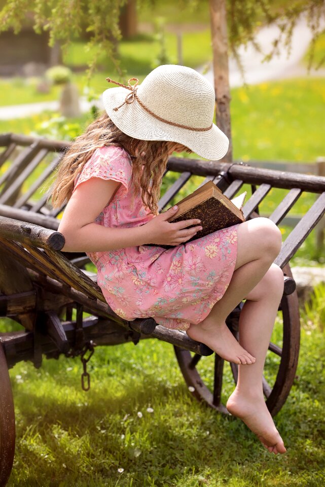 Girl read relax