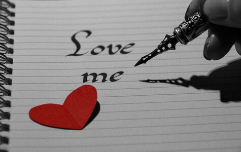 Love me note photo
