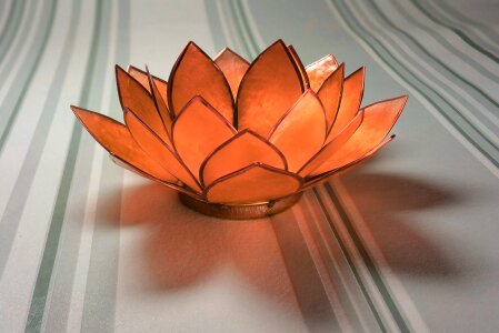 Glass orange decoration