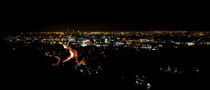 Vue sur Los Angeles depuis Mulholland Drive