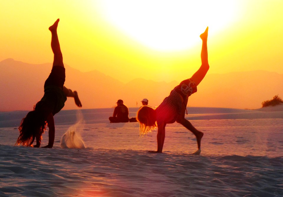 Cartwheels at Sunset