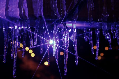 Frost christmas bokeh