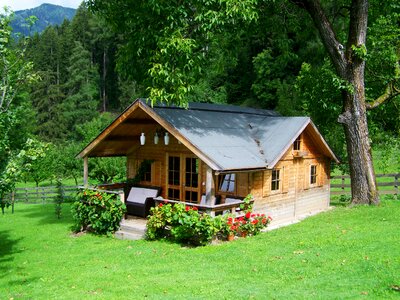 Small wooden house tiny house architecture photo