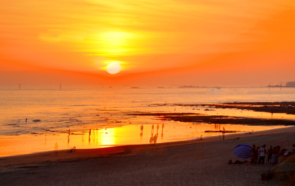 Sun horizon sea