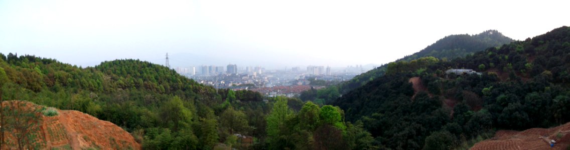 Hunanese City From Distance (Color)